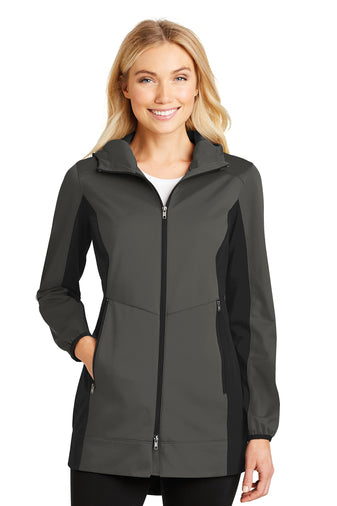 Port Authority® Ladies Active Hooded Soft Shell Jacket