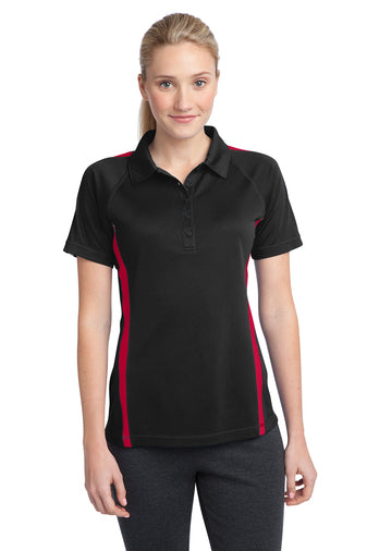 Sport-Tek® Ladies PosiCharge® Micro-Mesh Colorblock Polo