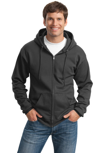 Port & Company® Tall Essential Fleece Full-Zip Hooded Sweatshirt