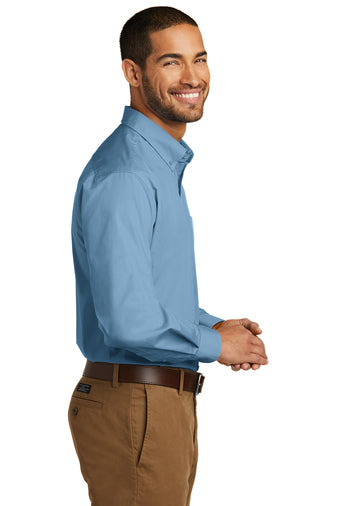Port Authority® Long Sleeve Carefree Poplin Shirt